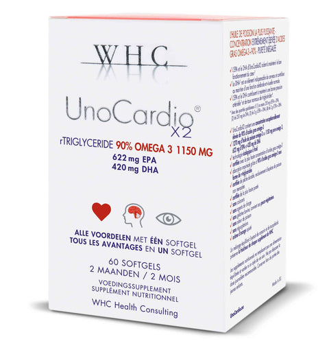 WHC UnoCardio X2 - Krachtige Omega-3 Visolie