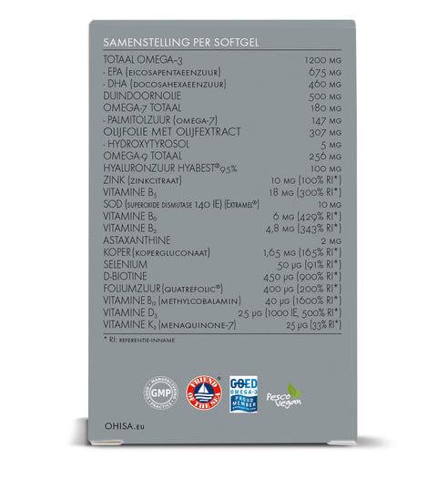 WHC O'HISA Omega Complex - Omega - 3, 7 & 9 met vitaminen en mineralen