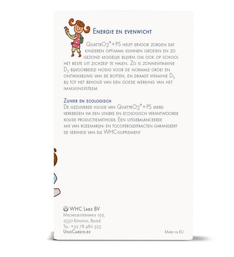 WHC QuattrO3 + PS: Omega - 3 Visolie voor Kinderen