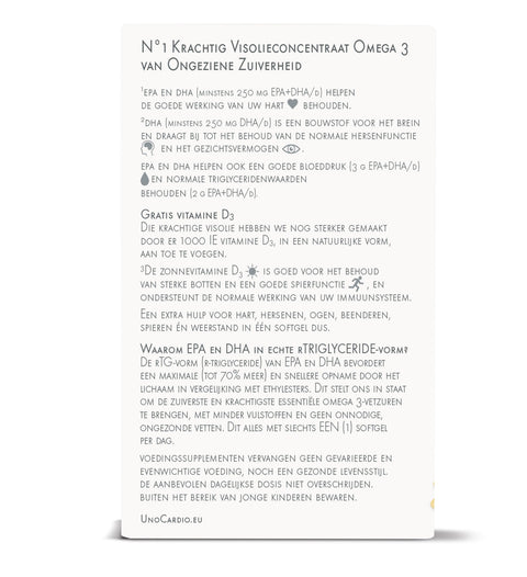 WHC UnoCardio 1000 - Krachtige Omega - 3 Visolie