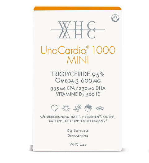 WHC UnoCardio 1000 MINI - Krachtige Omega - 3 Visolie