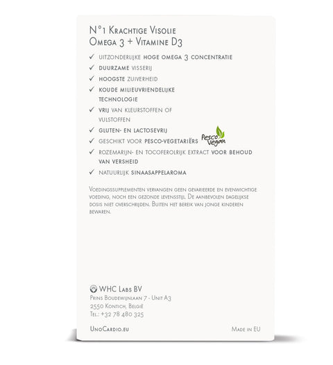 WHC UnoCardio 1000 MINI - Krachtige Omega - 3 Visolie