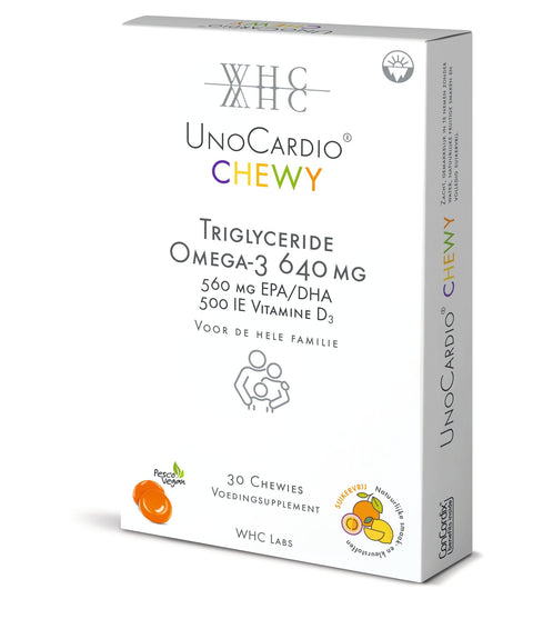 WHC UnoCardio CHEWY - Omega - 3 Kauwtabletten