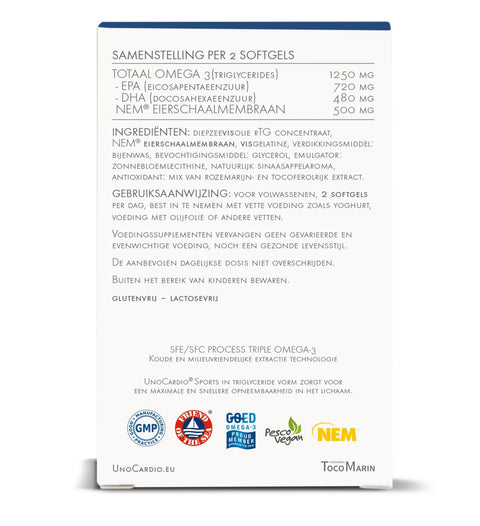 WHC UnoCardio Sports - Omega - 3 Visolie