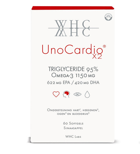 WHC UnoCardio X2 - Krachtige Omega - 3 Visolie