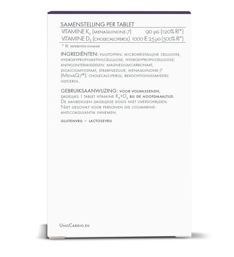 WHC Vitamine K2 + D3 - 60 Tabletten