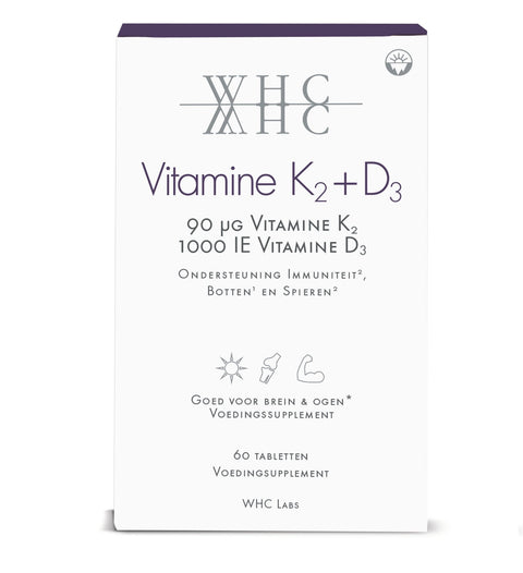 WHC Vitamine K2 + D3 - 60 Tabletten