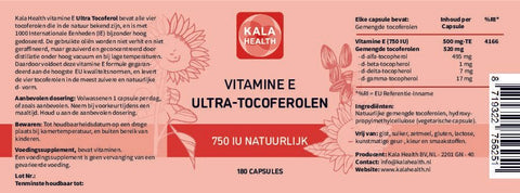 Vitamine E Ultra Tocoferolen (vegan)
