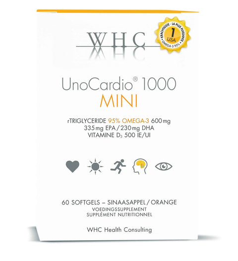 WHC UnoCardio 1000 MINI - Krachtige Omega-3 Visolie