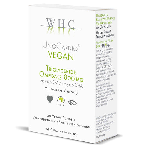 WHC UnoCardio VEGAN Algenolie - Vegan Omega-3 Algenolie capsules